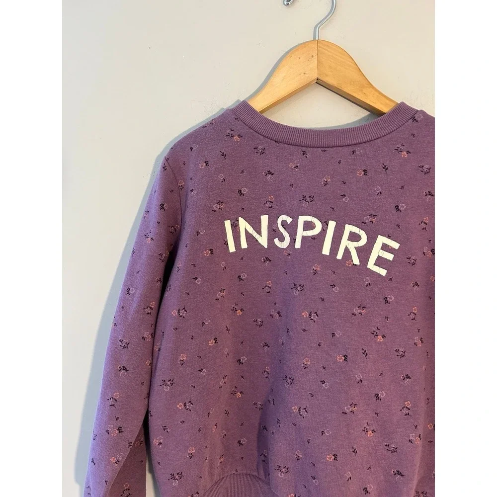 $5 ADD ON h&m sweatshirt zara top 6-7 purple inspire gap‎ cotton on abercrombie